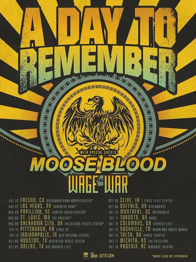 A Day to Remember Announce North American Tour | Beyond The Stage Magazine