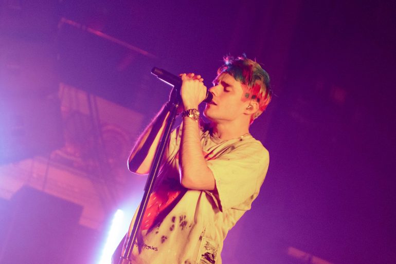Awsten Knight of Waterparks performs in San Francisco