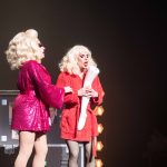 Trixie and Katya perform onstage in San Francisco.