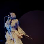 Aurora performs onstage at The Warfield in San Francisco, CA.