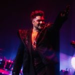 Adam Lambert performs onstage in Oakland, CA at The Paramount Theatre.