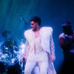 Adam Lambert performs onstage in Oakland, CA at The Paramount Theatre.